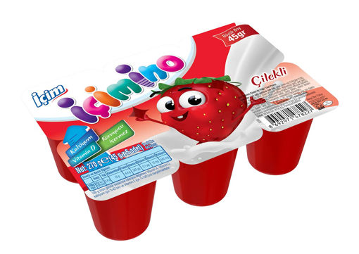 İçim İçimino Çilekli Büyüme Küpü 6*45 Gr nin resmi