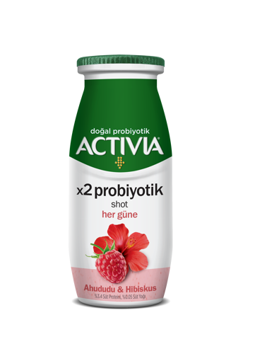 Activia x2 Probiyotik Ahududu&Hibisküs Shot 80 Ml nin resmi
