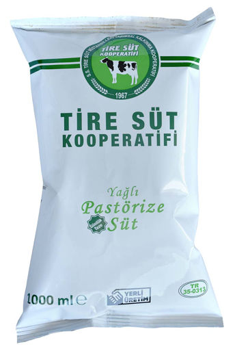 Tire Süt Kooperatifi Pastörize Süt Poşet 1 Lt nin resmi