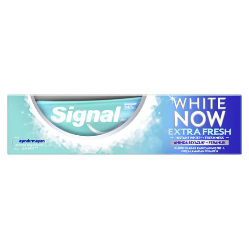 Signal White Now Ice Cool Mint Lekelere Etkili Diş Macunu 75 Ml nin resmi