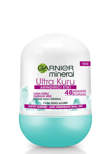 Garnier Mineral Ultra Kuru 48 Saat Etkili Roll-On Deodorant 50 Ml nin resmi