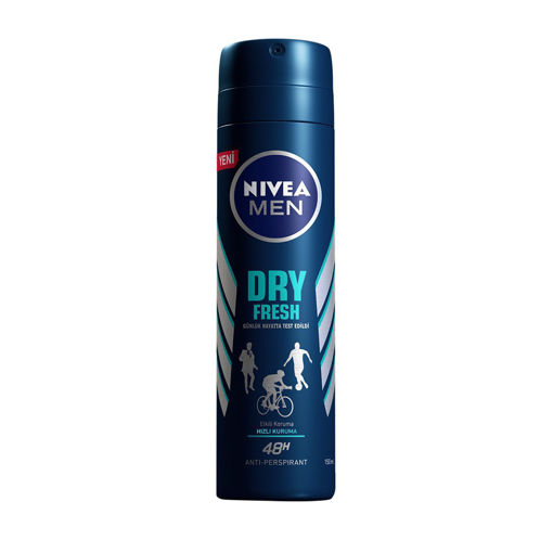 Nivea Men Dry Fresh Sprey Deodorant 150 Ml nin resmi