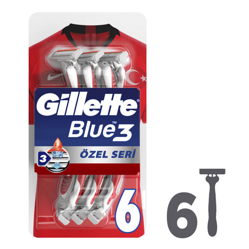 Gillette Blue 3 Özel Seri Tıraş Bıçağı 6'lı nin resmi