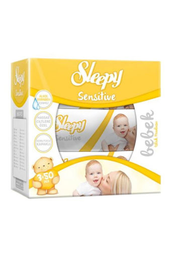 Sleepy Sensitive Islak Bebek Havlusu 3*50'li nin resmi