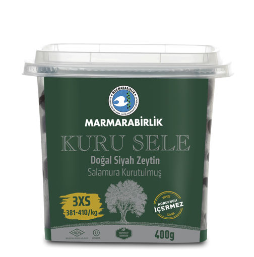 Marmara Birlik Kuru Sele Zeytin 400 Gr nin resmi