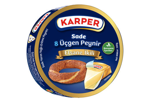 Karper Üçgen Peynir 8'li 100 Gr nin resmi