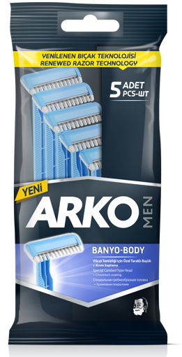 Arko Men Banyo-Body Tıraş Bıçağı 5'li nin resmi