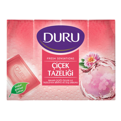 Duru Fresh Sensations Çiçek Tazeliği Duş Sabunu 4'lü 150 Gr nin resmi