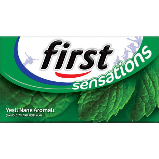 First Sensations Yeşil Nane Aromalı Sakız 14'lü nin resmi