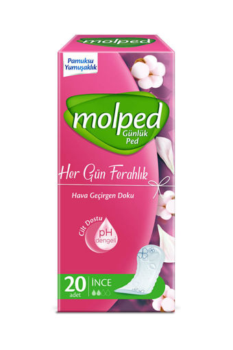 Molped Her Gün Ferahlık Günlük Hijyenik Ped 20'li nin resmi