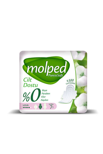 Molped Pure&Soft Uzun Hijyenik Ped 7'li nin resmi
