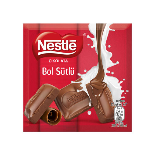Nestle Sütlü Kare Çikolata 60 Gr nin resmi