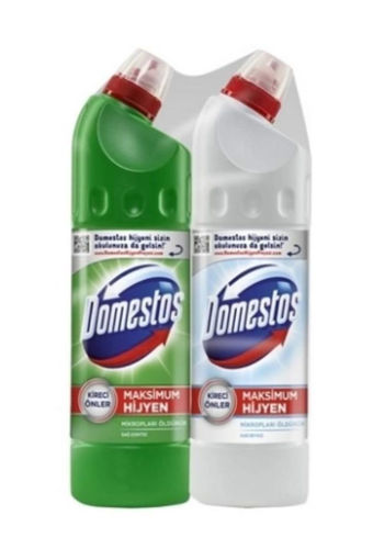 Domestos Dağ Esintisi 806 Ml+Domestos Kar Beyazı Çamaşır Suyu 806 Ml nin resmi