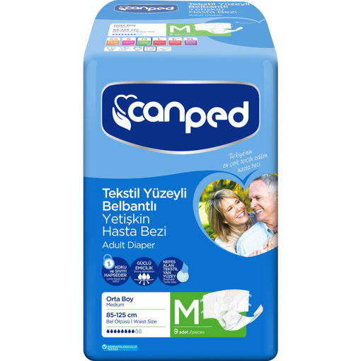 Canped Belbantlı M Orta Boy Yetişkin Hasta Bezi 9'lu nin resmi