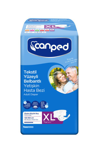 Canped Belbantlı XL Büyük Boy Yetişkin Hasta Bezi 7'li nin resmi