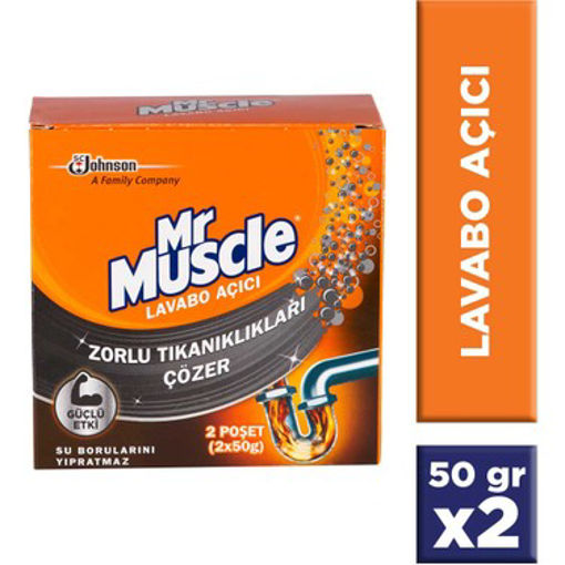 Mr Muscle Lavabo Açıcı 2*50 Gr nin resmi