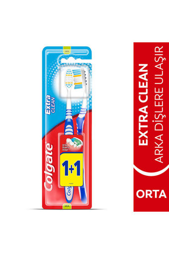 Colgate Extra Clean Diş Fırçası (1+1) nin resmi