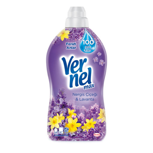 Vernel Max Nergiz Çiçeği&Lavanta Konsantre Yumuşatıcı 1440 Ml nin resmi