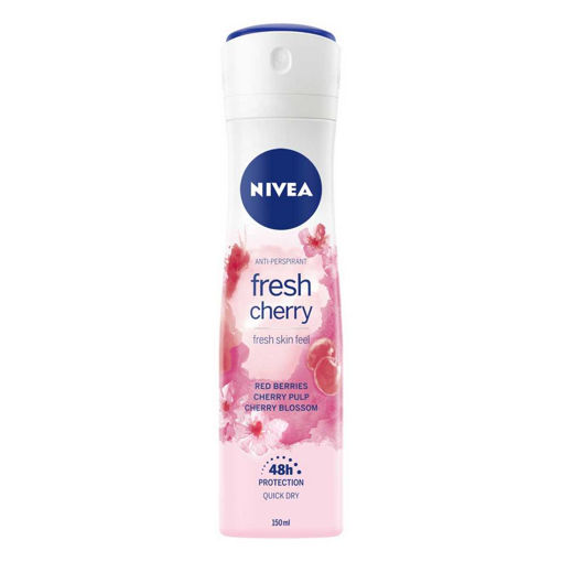 Nivea Fresh Cherry Sprey Deodorant 150 ML nin resmi