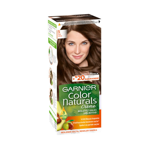 Garnier Color Naturals 5 Açık Kahve Saç Boyası nin resmi