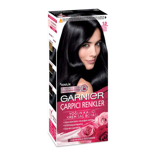 Garnier Çarpıcı Renkler 1.0 Ekstra Yoğun Siyah Saç Boyası nin resmi