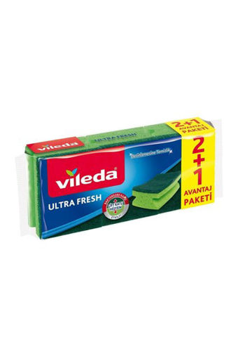 Vileda Ultra Fresh Oluklu Sünger 2+1 nin resmi