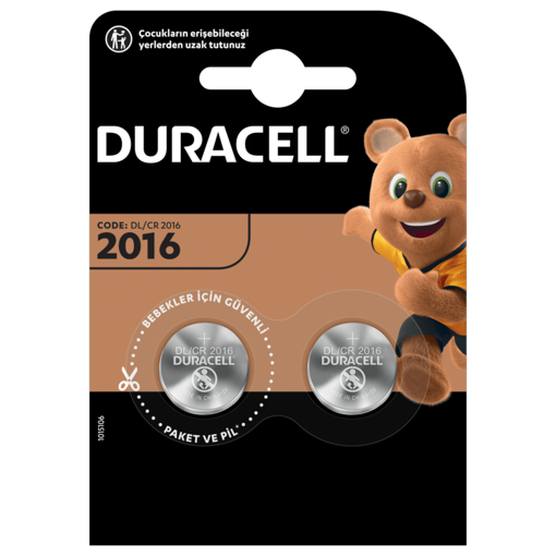Duracell Düğme Pil 2016 2'li nin resmi