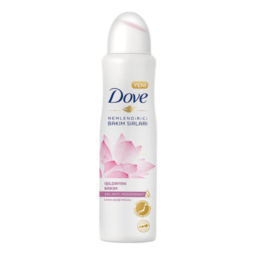 Dove Işıldayan Bakım Lotus Çiçeği Kokusu Sprey Deodorant 150 Ml nin resmi
