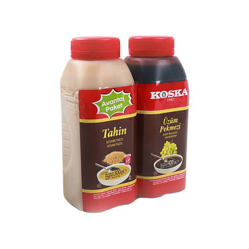Koska Pratik Tahin Pekmez Avantaj Paket (400 Gr Üzüm Pekmezi+300 Gr Tahin) nin resmi