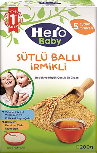 Hero Baby Sütlü Ballı İrmikli Kaşık Maması 200 Gr nin resmi