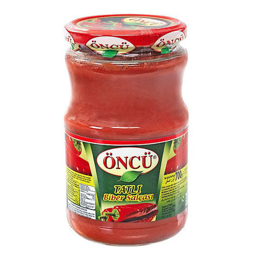 Öncü Tatlı Biber Salçası (Cam) 700 Gr nin resmi