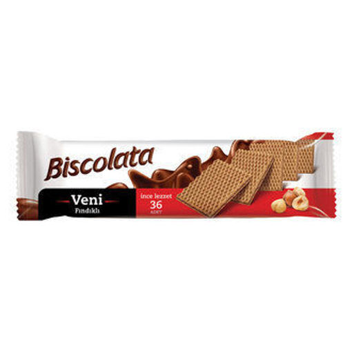 Biscolata Veni Fındıklı Gofret 110 Gr nin resmi