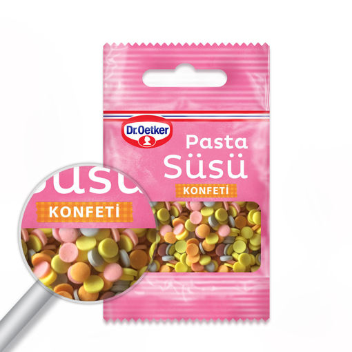 Dr.Oetker Konfeti Pasta Süsü 10 Gr nin resmi