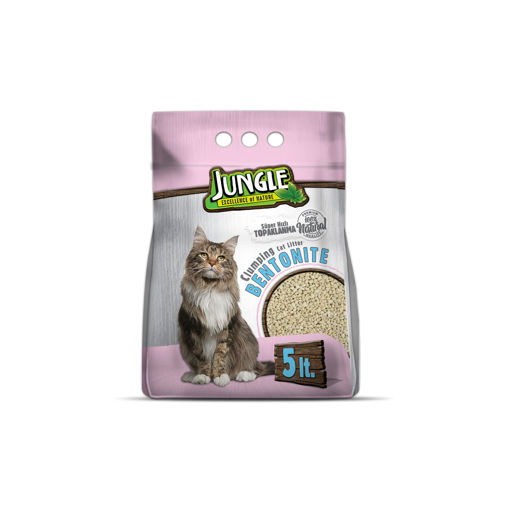 Jungle Bentonit İnce Naturel Kedi Kumu 5 Lt nin resmi