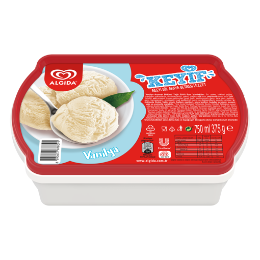 Algida Keyif Vanilya Aromalı Dondurma 750 Ml nin resmi
