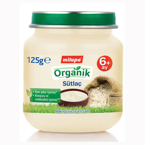 Milupa Organik Kavanoz Sütlaç 125 Gr nin resmi