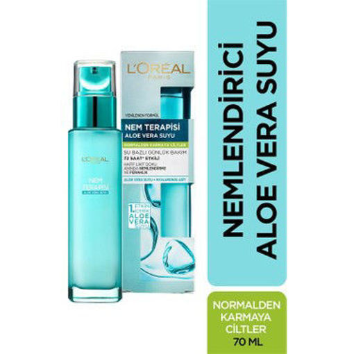 L'Oreal Paris Nem Terapisi Normalden Karmaya Ciltler Için Aloe Vera Suyu 70 Ml nin resmi