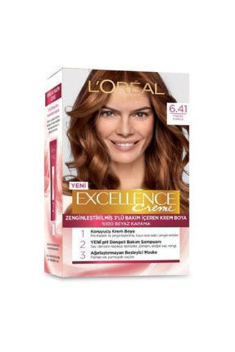 L'Oreal Paris Excellence Creme 6.41 Fındık Kahve Saç Boyası nin resmi