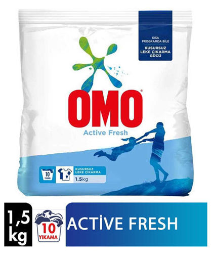 Omomatik Active Fresh Toz Çamaşır Deterjanı 1,5 Kg nin resmi