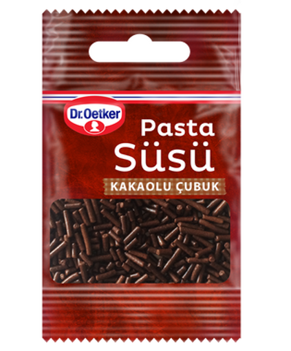 Dr Oetker Kakaolu Çubuk Pasta Süsü 10 Gr nin resmi