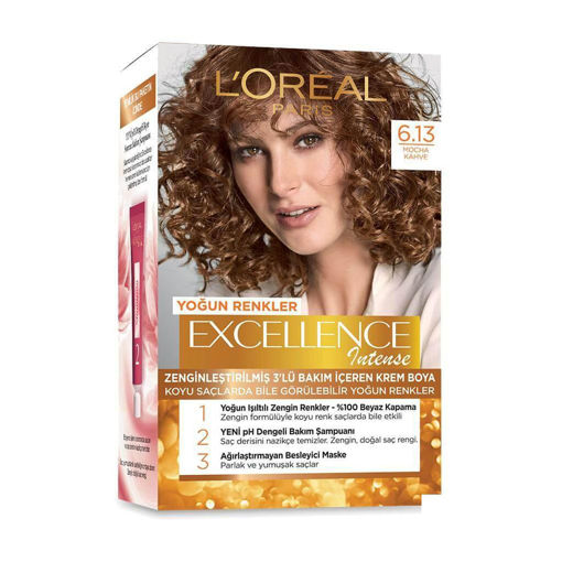 L'Oreal Paris Excellence Intense 6.13 Mocha Kahve Saç Boyası nin resmi