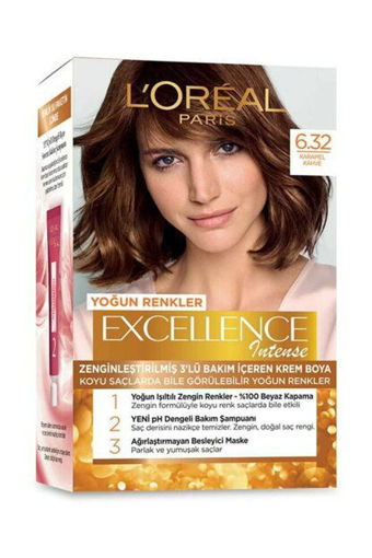 L'Oreal Paris Excellence Intense 6.32 Karamel Kahve Saç Boyası nin resmi