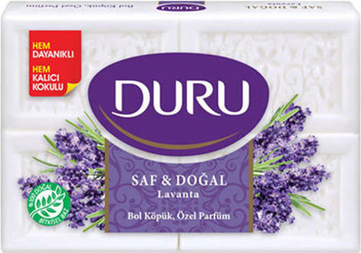 Duru Saf ve Doğal Lavanta Kokulu Banyo Sabunu 4*150 Gr nin resmi