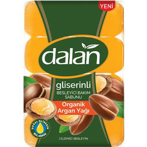 Dalan Gliserinli Organik Argan Yağlı Banyo Sabunu 4*150 Gr nin resmi