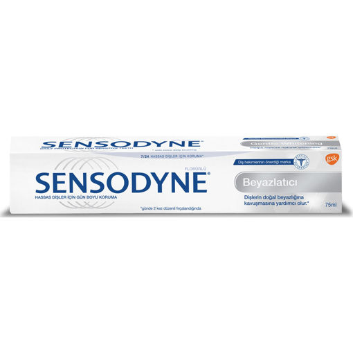 Sensodyne Florürlü Hassas Dişler için Beyazlatıcı Diş Macunu 75Ml nin resmi