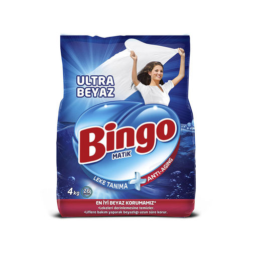 Bingo Ultra Beyaz Toz Çamaşır Deterjanı 4 Kg nin resmi