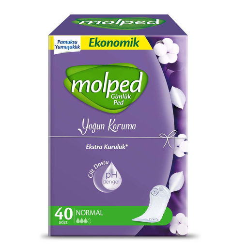 Molped Yoğun Koruma Normal Günlük Hijyenik Ped 40'lı nin resmi