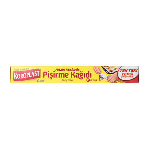 Koroplast Hazır Kesilmiş Pişirme Kağıdı 16'lı nin resmi
