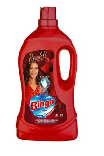 Bingo Lovely Renkli Sıvı Çamaşır Deterjanı 3000 Ml nin resmi