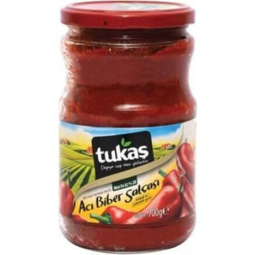 Tukaş Acı Biber Salçası 700 Gr nin resmi